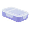 Picture of SMASH RECTANGULAR LUNCH BOX WITH DIVIDER PURPLE